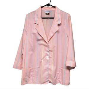 **LAST CHANCE BEFORE PURGE** Vintage Separate Scene Seersucker Blazer Size: 8